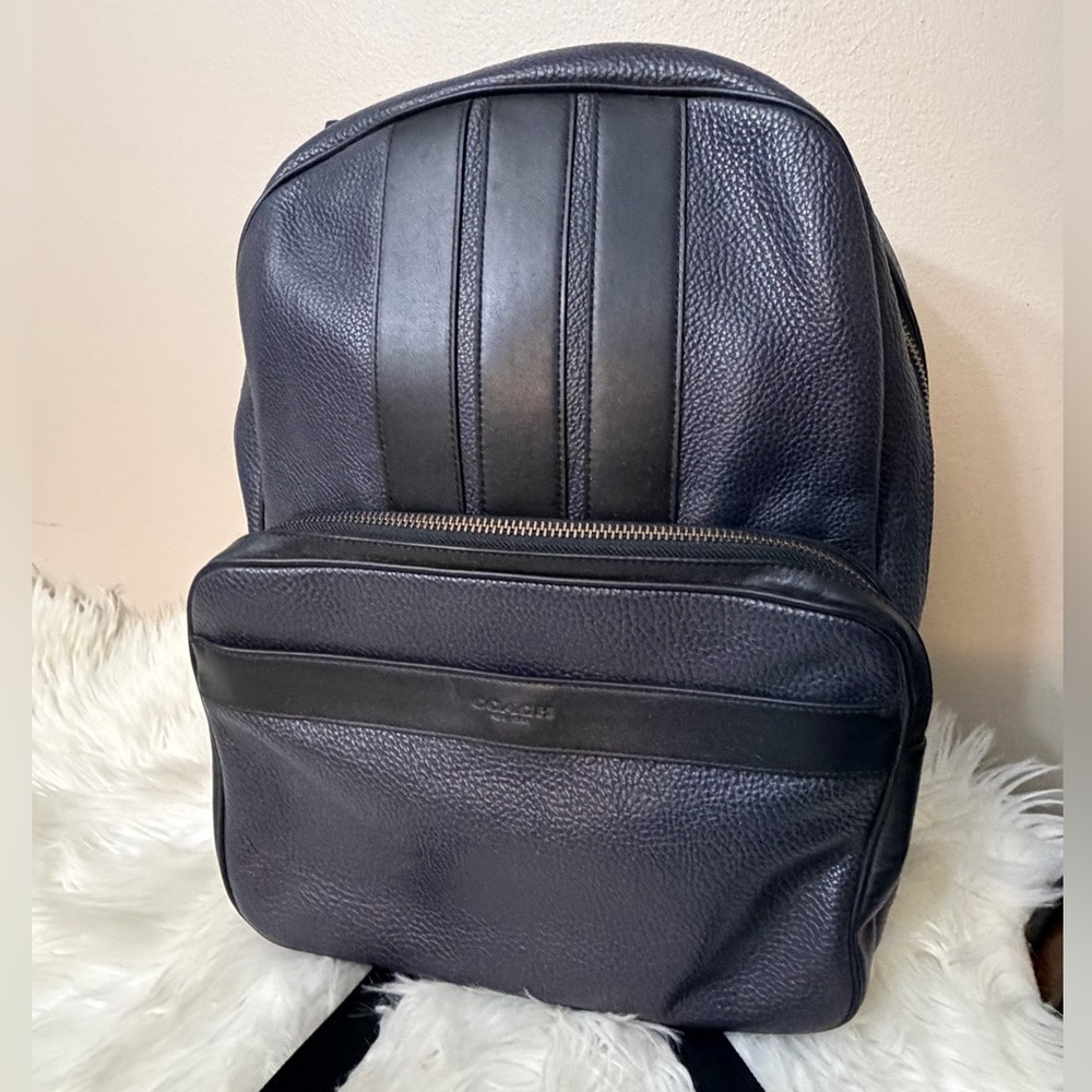 Coach Dark Leather Men's Backpack#F56667